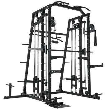 Multi-Functional Indoor Gym Smith Machine for Strength Training & Bodybuilding Triceps Exercise Stainless Steel Home Use