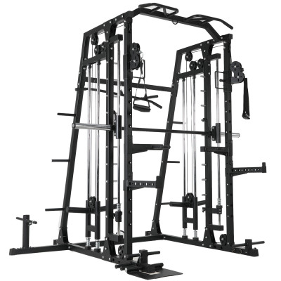 Multi-Functional Indoor Gym Smith Machine for Strength Training & Bodybuilding Triceps Exercise Stainless Steel Home Use