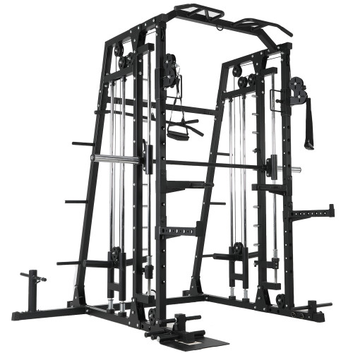Multi-Functional Indoor Gym Smith Machine for Strength Training & Bodybuilding Triceps Exercise Stainless Steel Home Use
