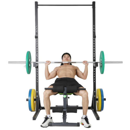 Adjustable Weight Lifting Half Squat Power Rack Barbell Dip Stand Bench Press Rack for Home Use
