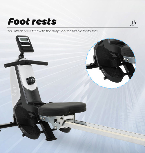 Adjustable Magnetic Foldable Indoor Rowing Machine