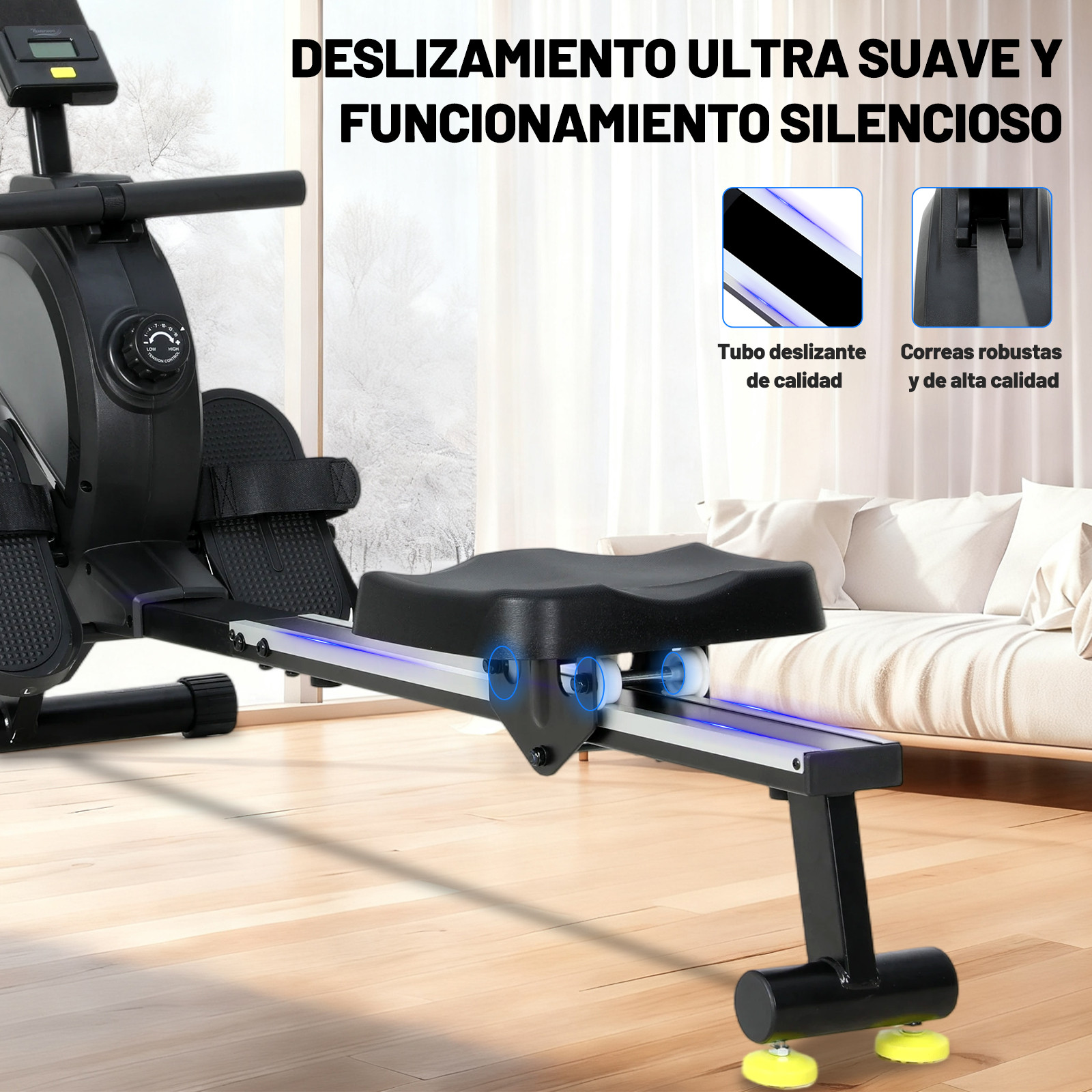 magnetic rowing machine