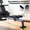 Indoor Steel Adjustable Fitness Rowing Machine Magnetic Control Exercise Equipment