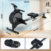 Indoor Steel Adjustable Fitness Rowing Machine Magnetic Control Exercise Equipment