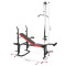Height adjustable body exercise weight bench home gym