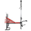 Height adjustable body exercise weight bench home gym