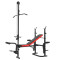 Height adjustable body exercise weight bench home gym