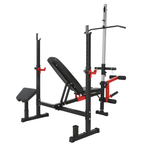 High-Pull Foldable Adjustable Comfortable Weight Bench
