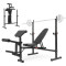 Height adjustable body exercise weight bench home gym