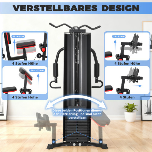 Multi-Functional Metal Home Gym Equipment