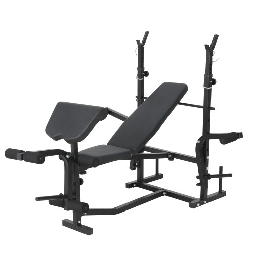 Portable Adjustable Multipurpose Weight Bench Standard Weight Bench Press Rack Home Gym Strength