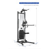 Single Tower Pulley Crossover Gym Wall Mounted Multi-Function Station for Home Use