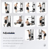 Single Tower Pulley Crossover Gym Wall Mounted Multi-Function Station for Home Use