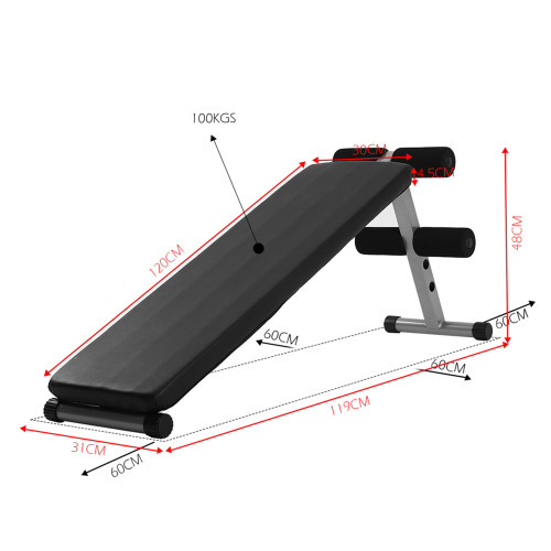 Foldable Iron Custom Bench for Home Gym Strength Training Wholesale Sit up Bench