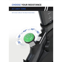 Adjustable Resistance Belt Drive Steel Indoor Cycling Bike
