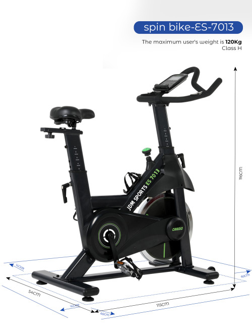 Adjustable Resistance Belt Drive Steel Indoor Cycling Bike