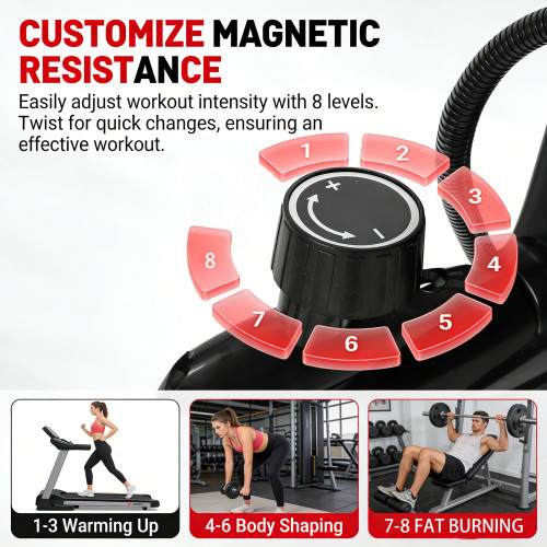 Professional Fitness Equipment Indoor Adjustable Fan Spinning Air Bike
