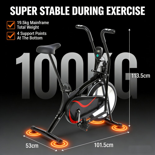 Professional Fitness Equipment Indoor Adjustable Fan Spinning Air Bike
