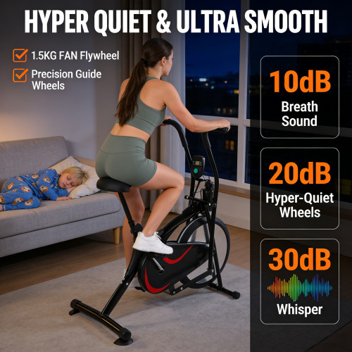 Professional Fitness Equipment Indoor Adjustable Fan Spinning Air Bike