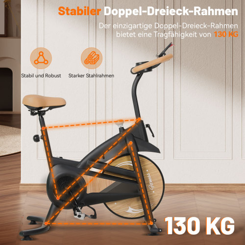 Hot Sale 5kg Steel Flywheel Magnetic Belt Drive LCD Display Stepless Resistance Home Use Bike