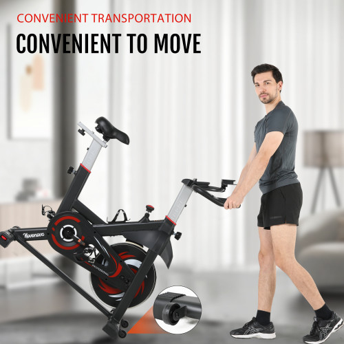New Adjustable Bike with Heart Rate Test LCD Display 6kg Flywheel