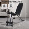 Sit-Up Dumbbell Bench with Safety Features Portable Design for Indoor Home Gym
