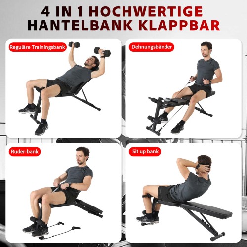 Sit-Up Dumbbell Bench with Safety Features Portable Design for Indoor Home Gym