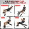 Sit-Up Dumbbell Bench with Safety Features Portable Design for Indoor Home Gym