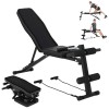 Sit-Up Dumbbell Bench with Safety Features Portable Design for Indoor Home Gym