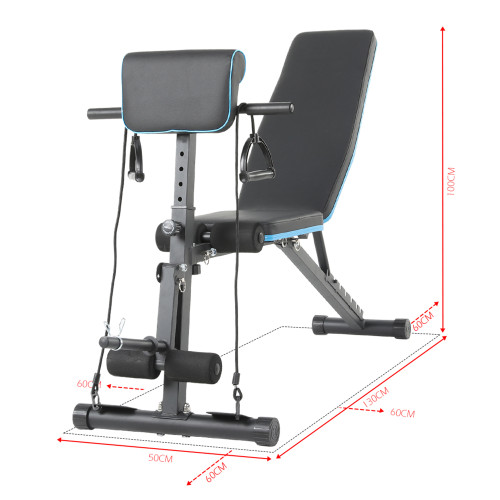 Foldable Metal Sit up Workout Bench Custom Logo Multi-Gear Adjustment