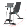 Foldable Metal Sit up Workout Bench Custom Logo Multi-Gear Adjustment