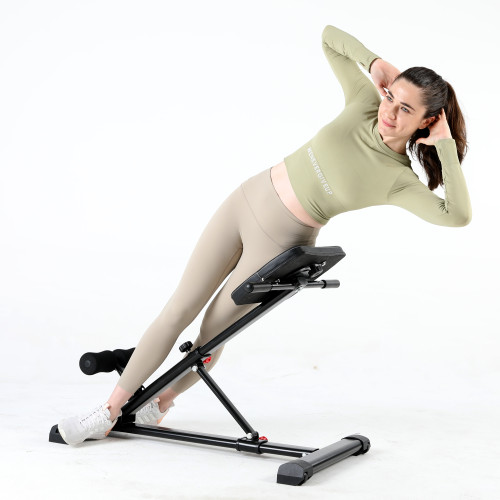 Abdominal Exercise Waist Extension Workout Buttocks Foldable Adjustable Portable Ab Bench Gym Roman Chair