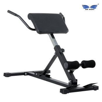 Steel Roman Chair Adjustable Lower Back Exercise Bench Hamstring Glutes Home Gym Fitness Tool Machine-Extension Machine Bench