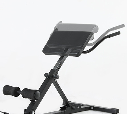 Steel Roman Chair Adjustable Lower Back Exercise Bench Hamstring Glutes Home Gym Fitness Tool Machine-Extension Machine Bench