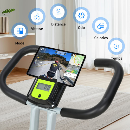 Professional Foldable Smart Fitness Rehabilitation Exercise Bike with 1.5KG Flywheel