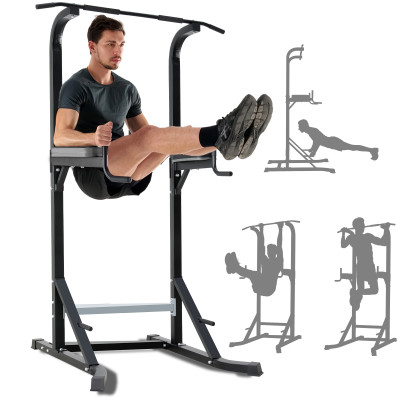 Portable Power Tower Steel Pull up Bar Dip Station Single Parallel Bar Indoor Fitness Gym Equipment