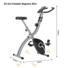 Home Use Magnetic Folding Bike Exercise Stationary Bike Low Weight Steel LCD Display Portable