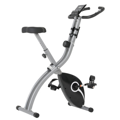 Home Use Magnetic Folding Bike Exercise Stationary Bike Low Weight Steel LCD Display Portable