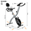 Unisex Foldable X Bike Pedal Exerciser Home Gym Fitness Comfortable Cardio Training Magnetic Resistance