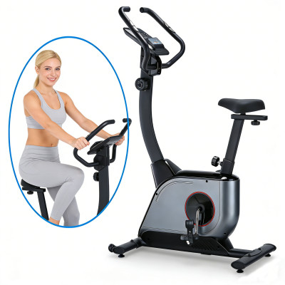 Adjustable Compact Home Fitness Upright Stationary Magnetic Exercise Bike