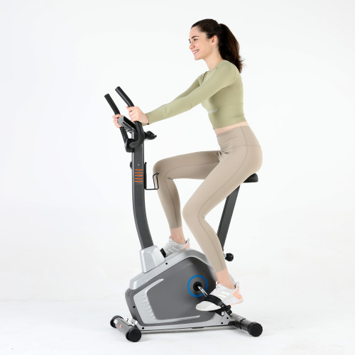 Factory Wholesale Portable Home Gym Indoor Exercise Bike with 8 Levels of Magnetic Resistance