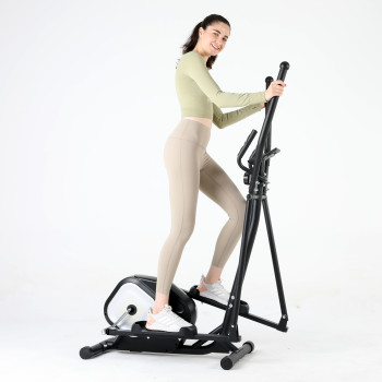 Magnetic Elliptical Trainer Indoor Use LCD Display Gym Fitness Equipment