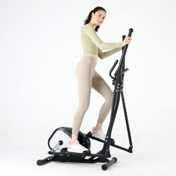 Magnetic Elliptical Trainer Indoor Use LCD Display Gym Fitness Equipment