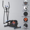 Magnetic Manual Elliptical Trainer Bike Steel Frame Home Use Mini Indoor Exercise Cross Trainer