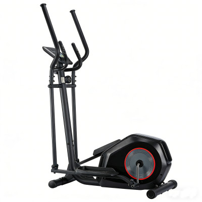 Manual Magnetic Steel Elliptical Cross Trainer with Wheels and LCD Display