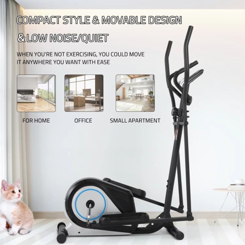 Exercise Home Gym Indoor Machine Cross Trainer Elliptical Magnetic Bike