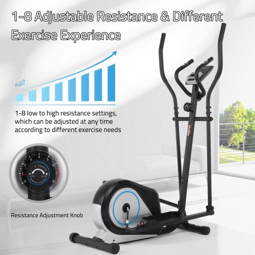 Exercise Home Gym Indoor Machine Cross Trainer Elliptical Magnetic Bike