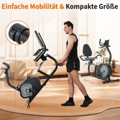 Bicycle Fitness Bilanciere Corda Magnetic Recumbent Bike for Elederly Lazy Bike