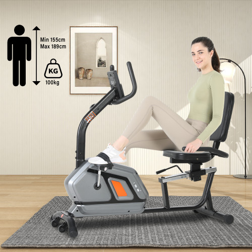 High Quality Quiet and Smooth Home & Gym Stationary Workout Machine Recumbent Bike