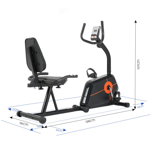 Home Use Indoor Upright Recumbent Bike Exercise Cycling Bodyfit Steel Magnetic Fitness Equipment